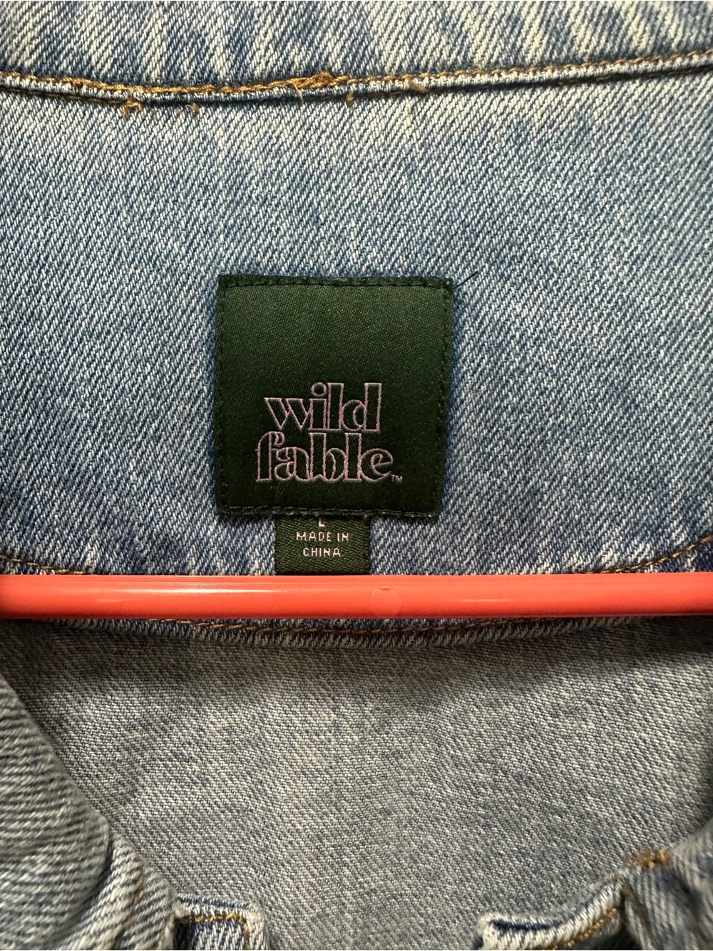 wild fable Light Blue Distressed Denim Jacket - Picture 3 of 5